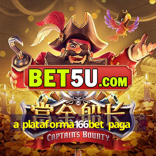 a plataforma166bet paga