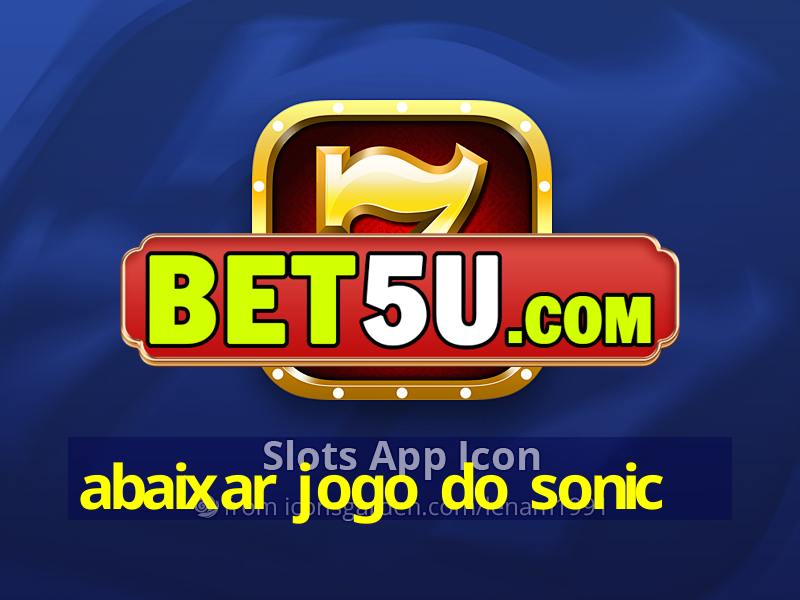 abaixar jogo do sonic