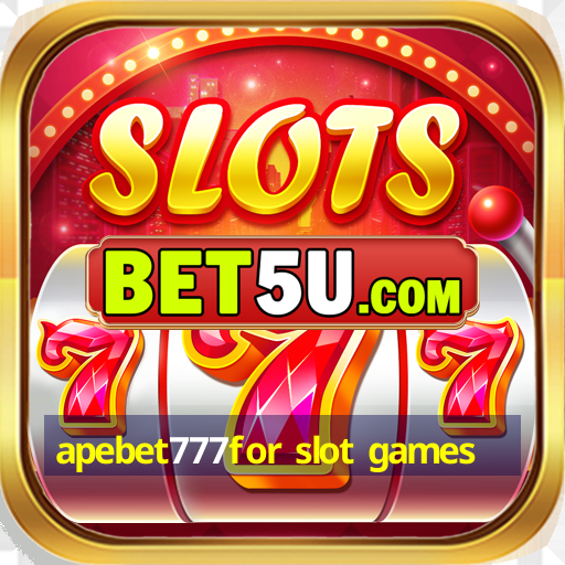 apebet777for slot games