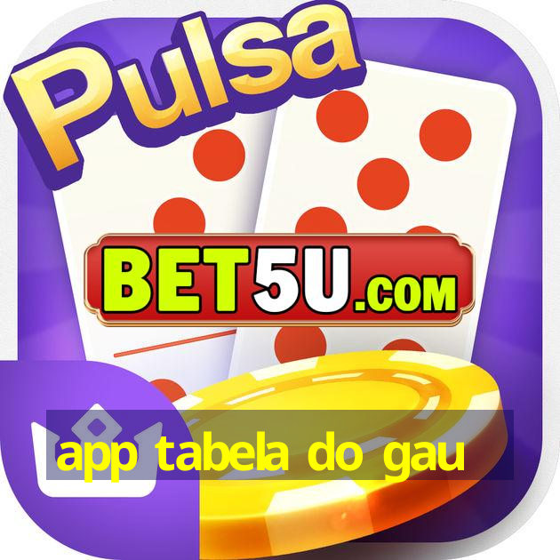 app tabela do gau