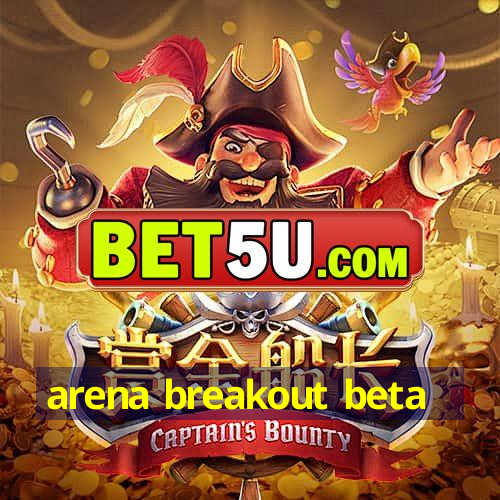 arena breakout beta