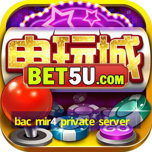 bac mir4 private server