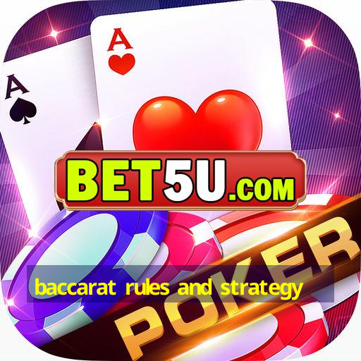 baccarat rules and strategy