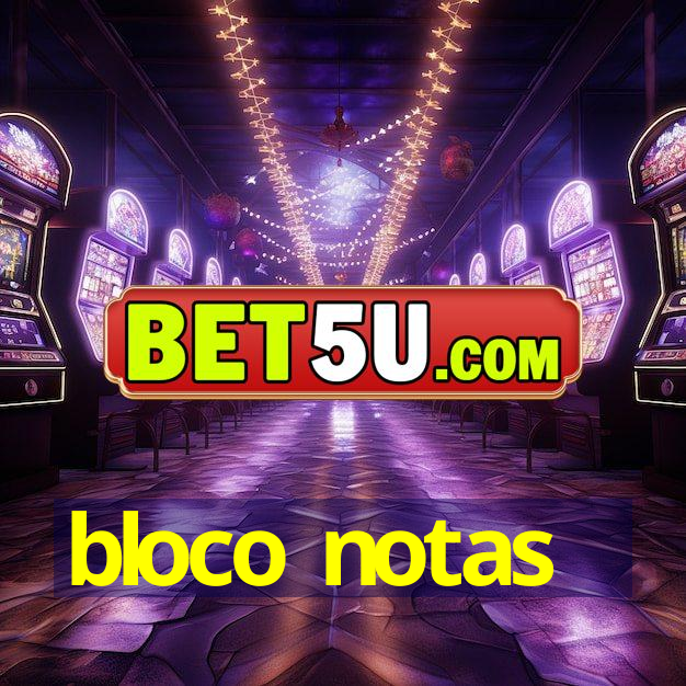 bloco notas