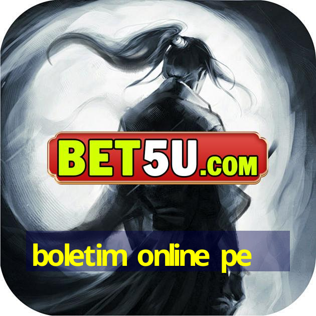 boletim online pe