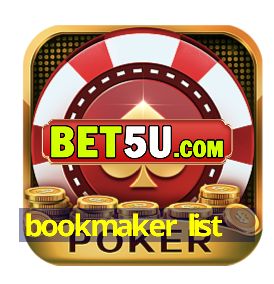 bookmaker list