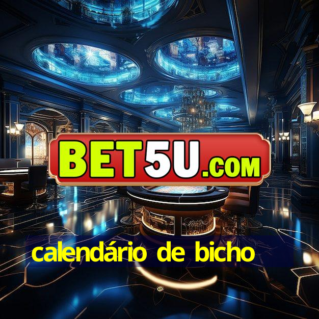 calendário de bicho