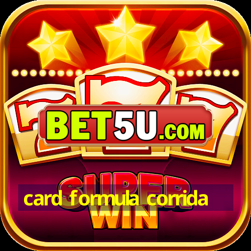 card formula corrida