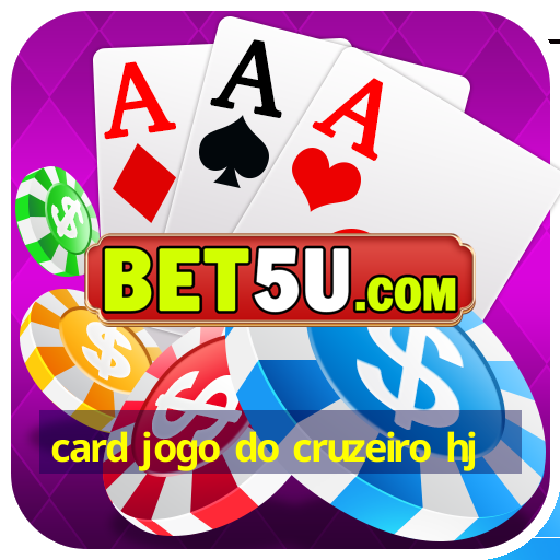 card jogo do cruzeiro hj