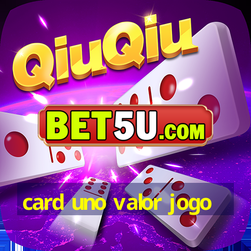 card uno valor jogo