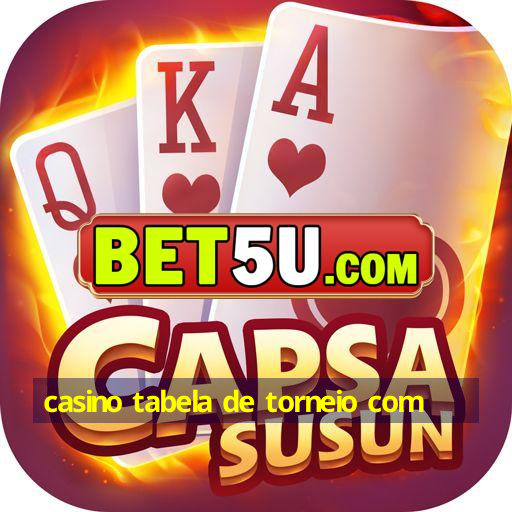 casino tabela de torneio com