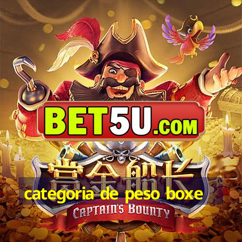 categoria de peso boxe