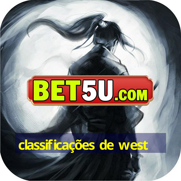 classificações de west