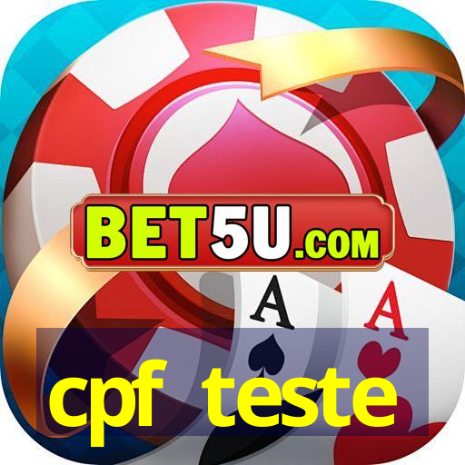 cpf teste