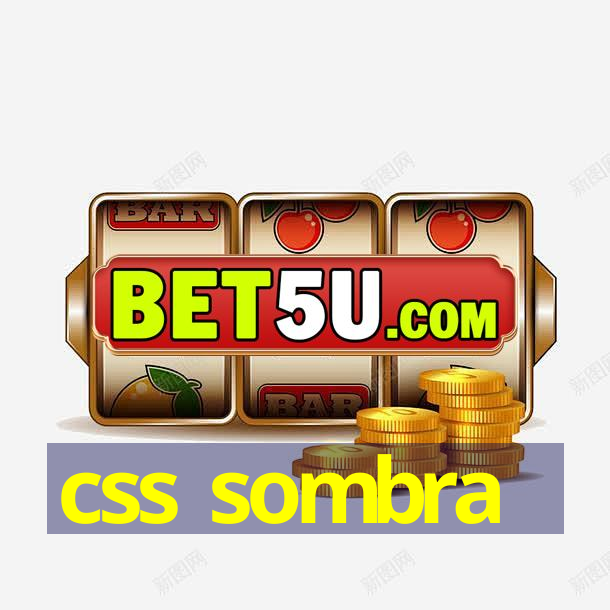 css sombra