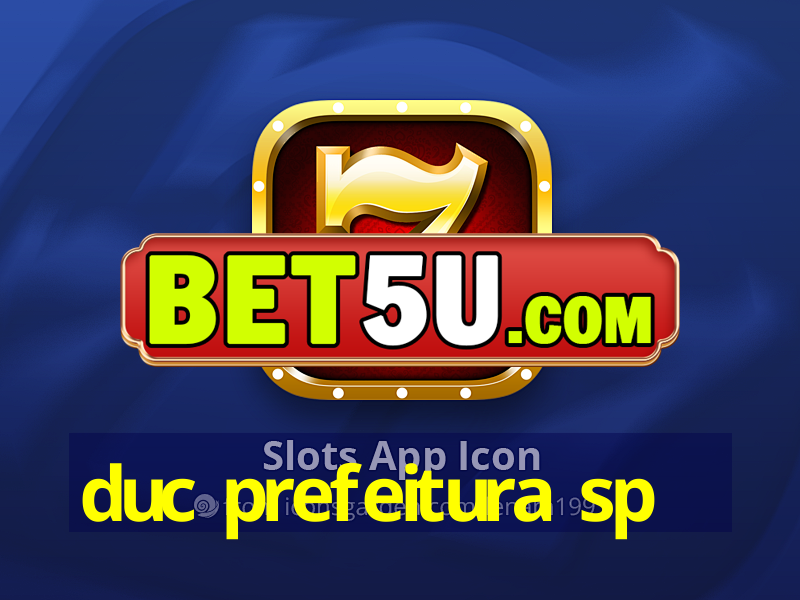 duc prefeitura sp