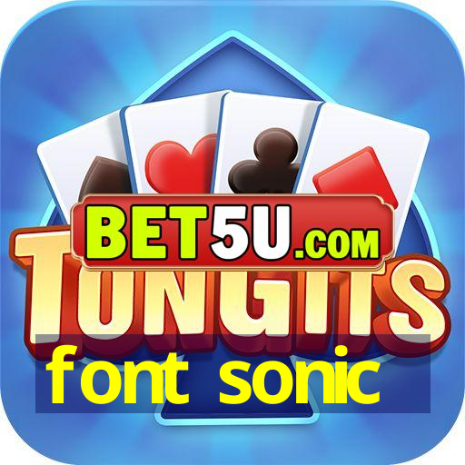 font sonic