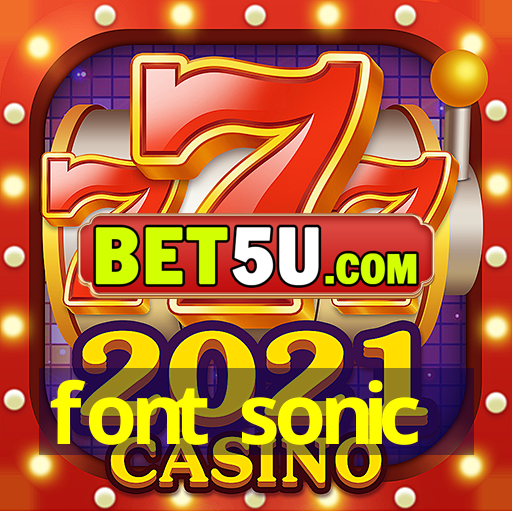 font sonic