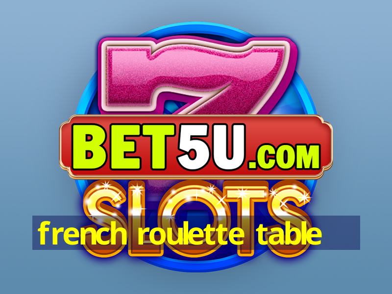 french roulette table