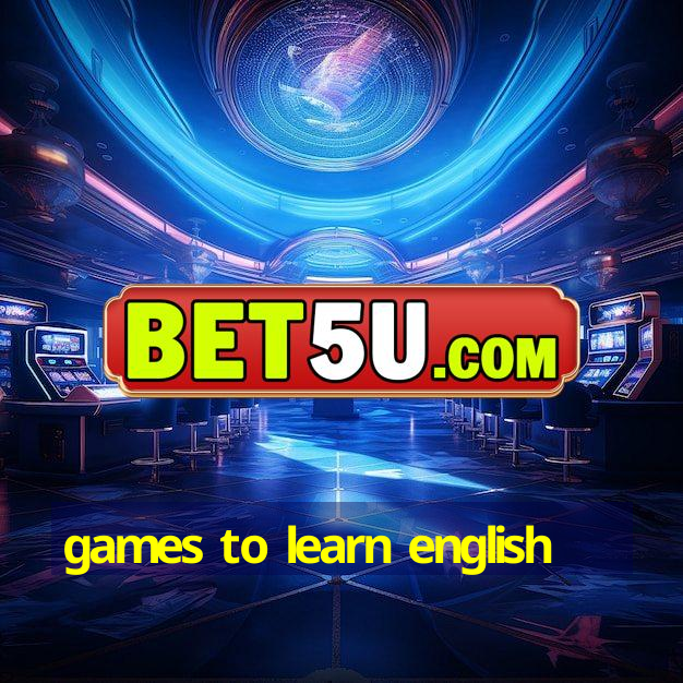 games to learn english