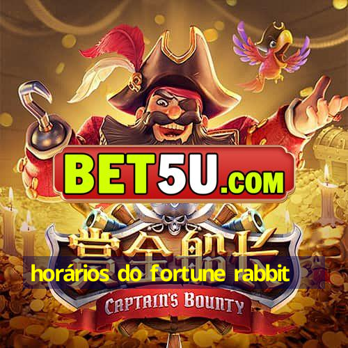 horários do fortune rabbit