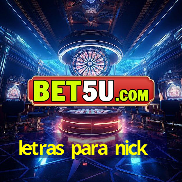 letras para nick