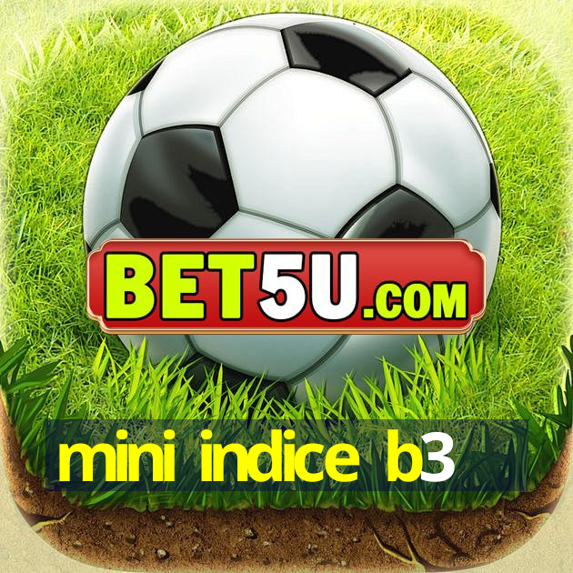 mini indice b3