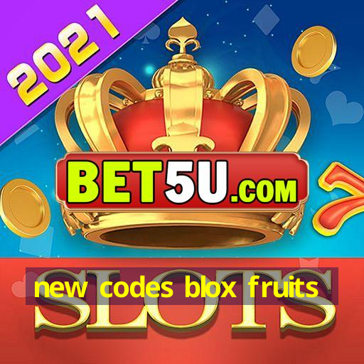 new codes blox fruits