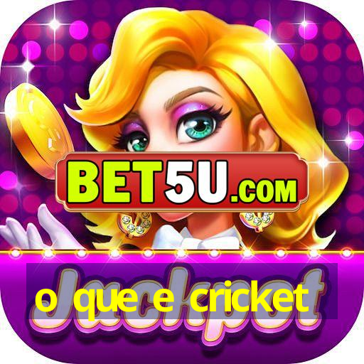 o que e cricket