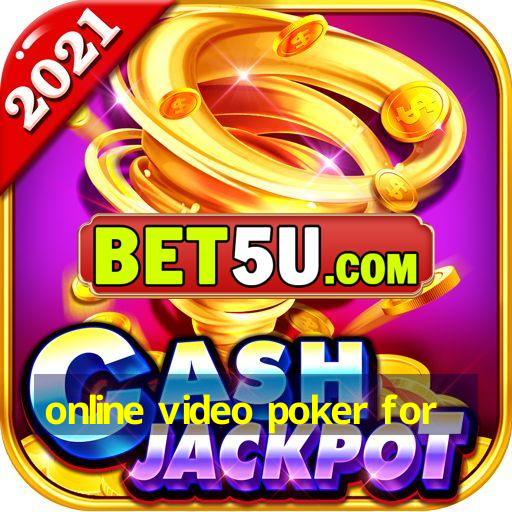 online video poker for