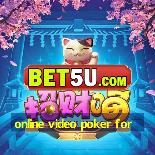 online video poker for