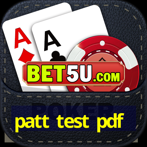 patt test pdf