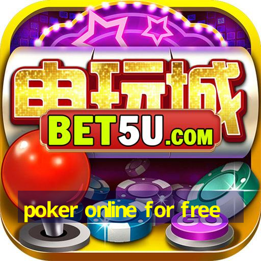 poker online for free