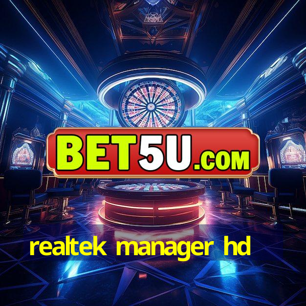 realtek manager hd