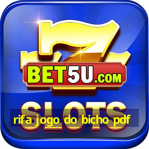 rifa jogo do bicho pdf