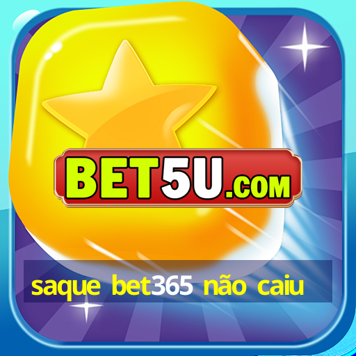 saque bet365 não caiu