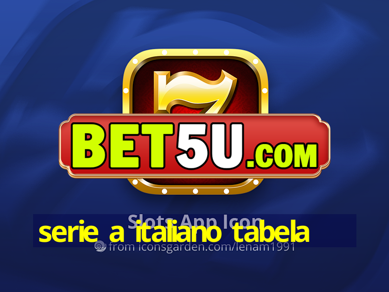 serie a italiano tabela