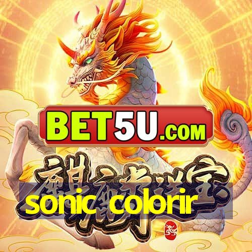 sonic colorir