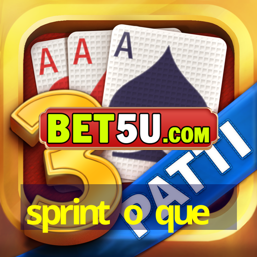 sprint o que