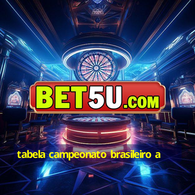 tabela campeonato brasileiro a