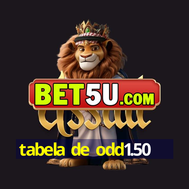 tabela de odd1.50