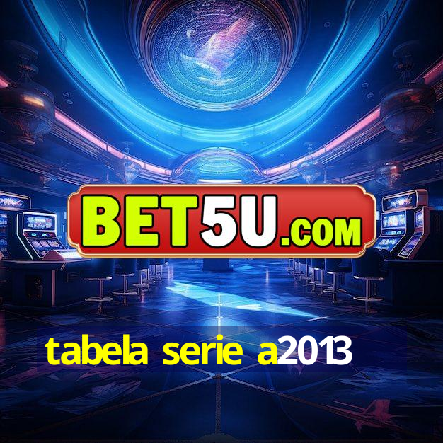 tabela serie a2013