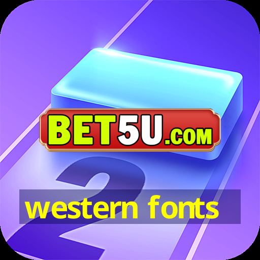 western fonts