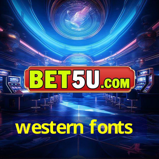 western fonts