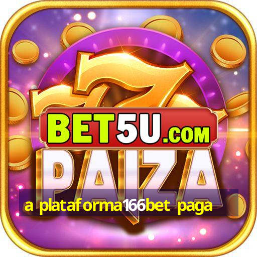 a plataforma166bet paga