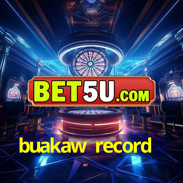 buakaw record