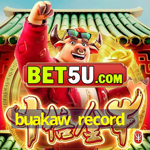 buakaw record