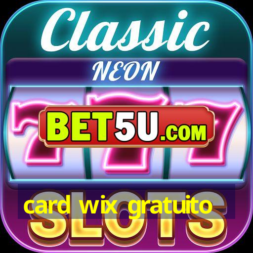 card wix gratuito