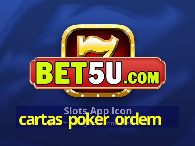 cartas poker ordem