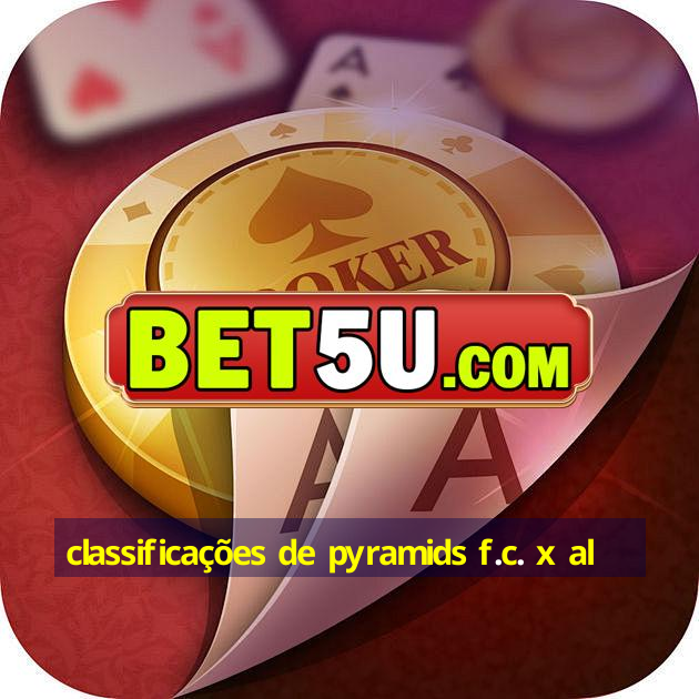 classificações de pyramids f.c. x al